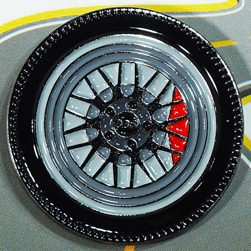 ZSPEC Wheel Pin - Mesh Classic Design - great for Lapels, Hats, Backpacks