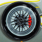 ZSPEC Wheel Pin - Mesh Classic Design - great for Lapels, Hats, Backpacks