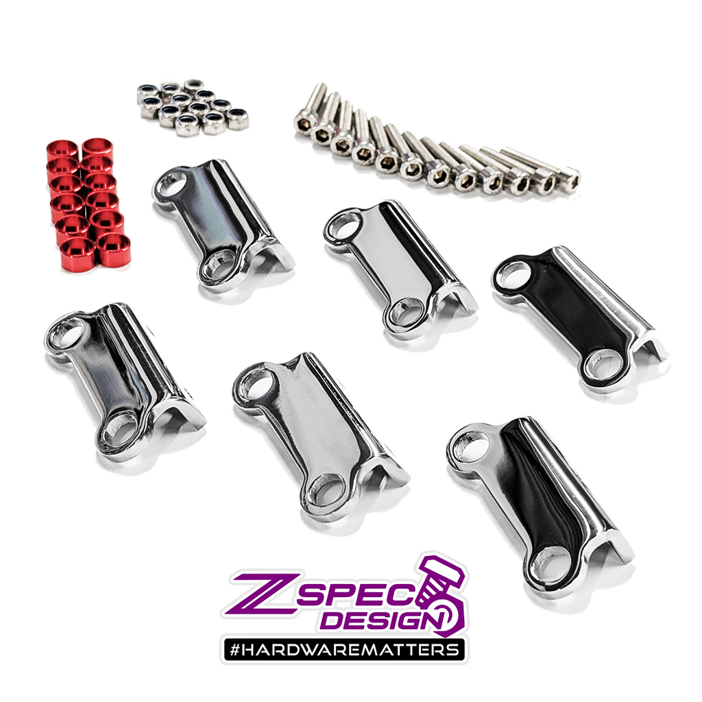 ZSPEC Polished Stainless Coil Brackets Kit (no Z), 90-99 Nissan Z32 300zx