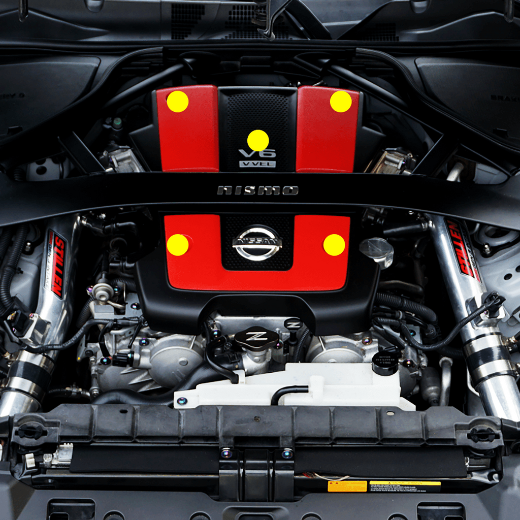 ZSPEC Engine Cover Bolts for '09-20 Nissan 370z Z34, Grade-5 Titanium