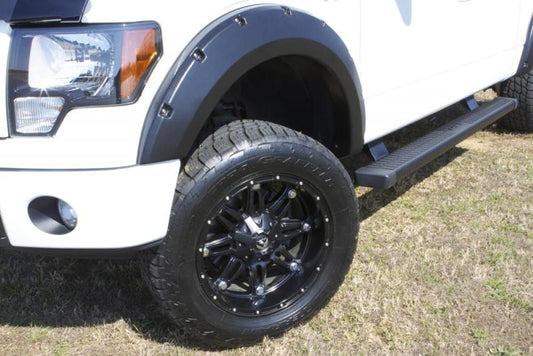 Lund 07-13 Chevy Silverado 1500 RX-Rivet Style Smooth Elite Series Fender Flares - Black (4 Pc.)