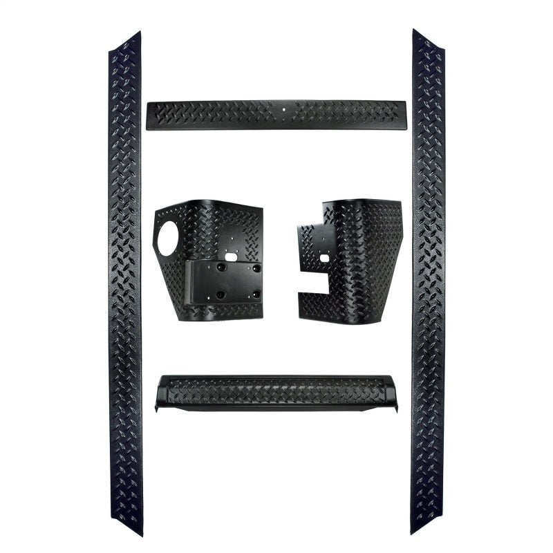 Rugged Ridge 6-Piece Body Armor Kit 97-06 Jeep Wrangler TJ Rugged Ridge Body Armor & Rock Rails