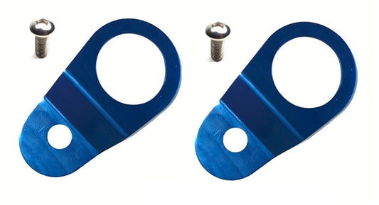 Torque Solution Radiator Mount Combo (Blue) : Mitsubishi Evolution 7/8/9