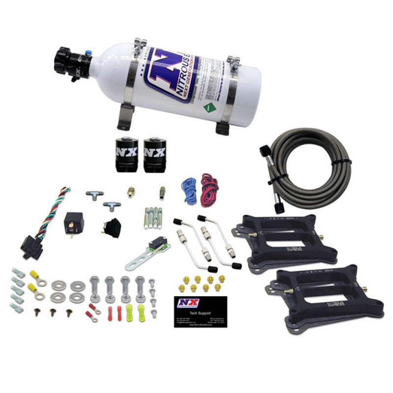 Nitrous Express Dual/4150/Alcohol Nitrous Kit (50-300HP) w/5lb Bottle Nitrous Express Nitrous Systems