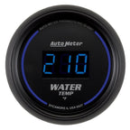 Autometer Cobalt Digital 52.4mm Black 0-300 deg F Water Temperature Gauge AutoMeter Gauges