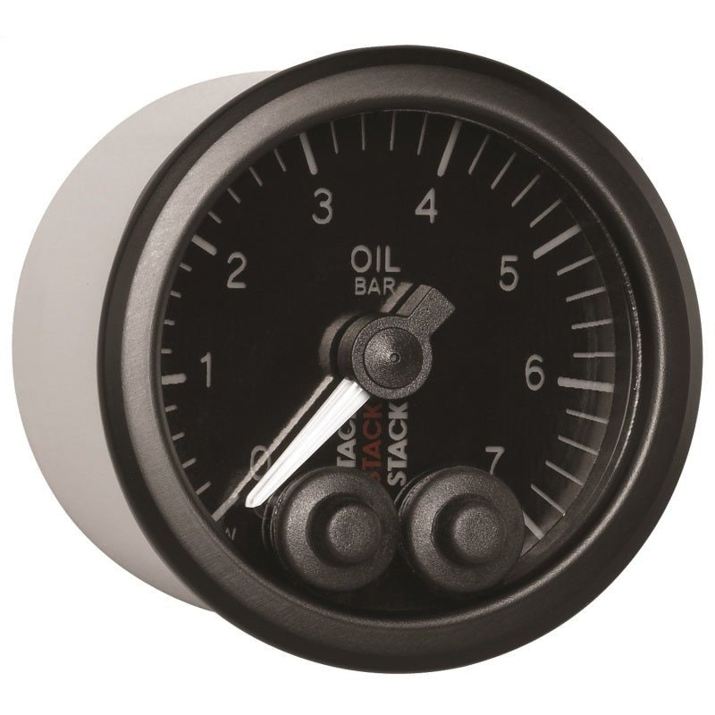 Autometer Stack 52mm 0-7 Bar M10 Male Pro-Control Oil Pressure Gauge - Black AutoMeter Gauges