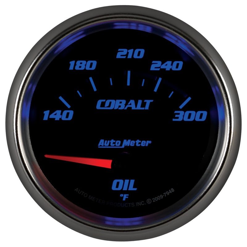 Autometer Cobalt 66.7mm 140-300 Degree F Electric Oil Temperature Gauge AutoMeter Gauges