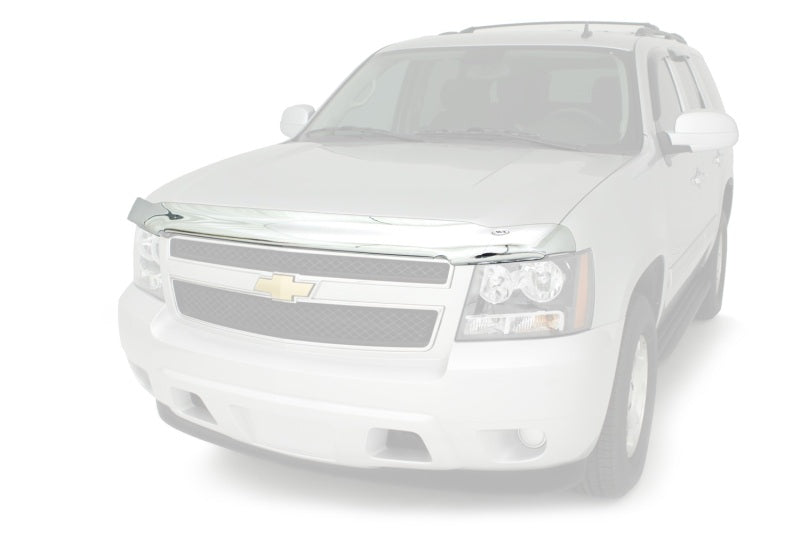 AVS 16-18 Chevy Silverado 1500 High Profile Hood Shield - Chrome