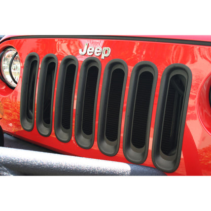 Rugged Ridge Grille Inserts Black 07-18 Jeep Wrangler Rugged Ridge Grilles