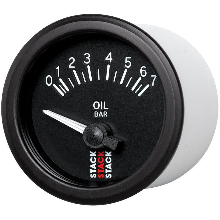 Autometer Stack 52mm 0-7 Bar M10 (M) Electric Oil Pressure Gauge - Black AutoMeter Gauges