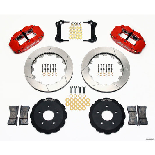 Wilwood Narrow Superlite 6R Front Hat Kit 13.06in Red Backdraft Cobra (BMW E36 Based) Wilwood Big Brake Kits