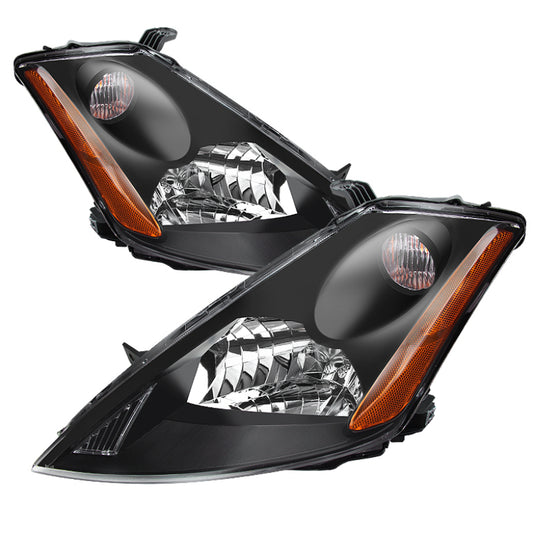 Xtune Nissan Murano 03-07 (Not Hid Model) Crystal Headlights Black HD-JH-NMU03-AM-BK SPYDER Headlights