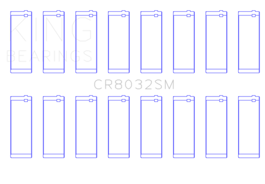 King Chrysler 345/ 370 16V (Size 0.25) Connecting Rod Bearing Set