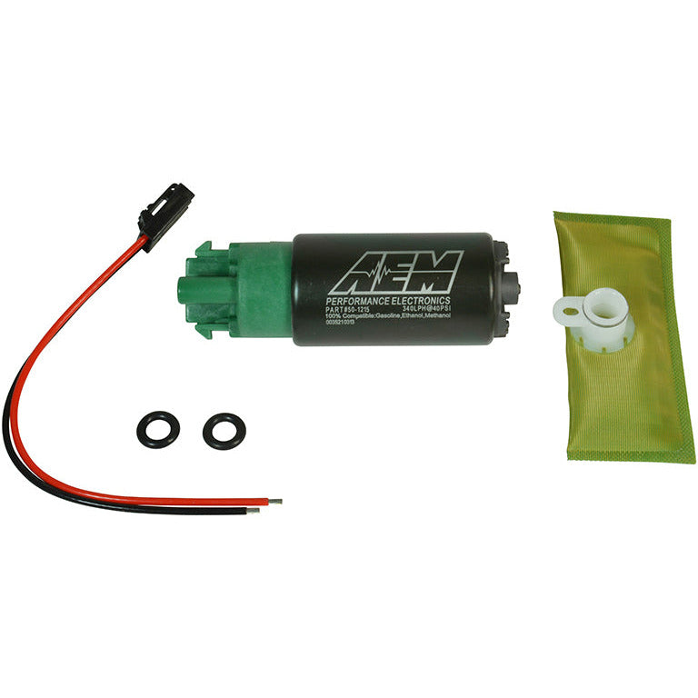 AEM 340LPH 65mm Fuel Pump Kit w/ Mounting Hooks - Ethanol Compatible AEM Fuel Pumps