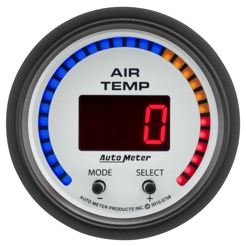 Autometer Phantom 2-1/16in 0-300 Degree F Digital Dual Air Temp Gauge AutoMeter Gauges