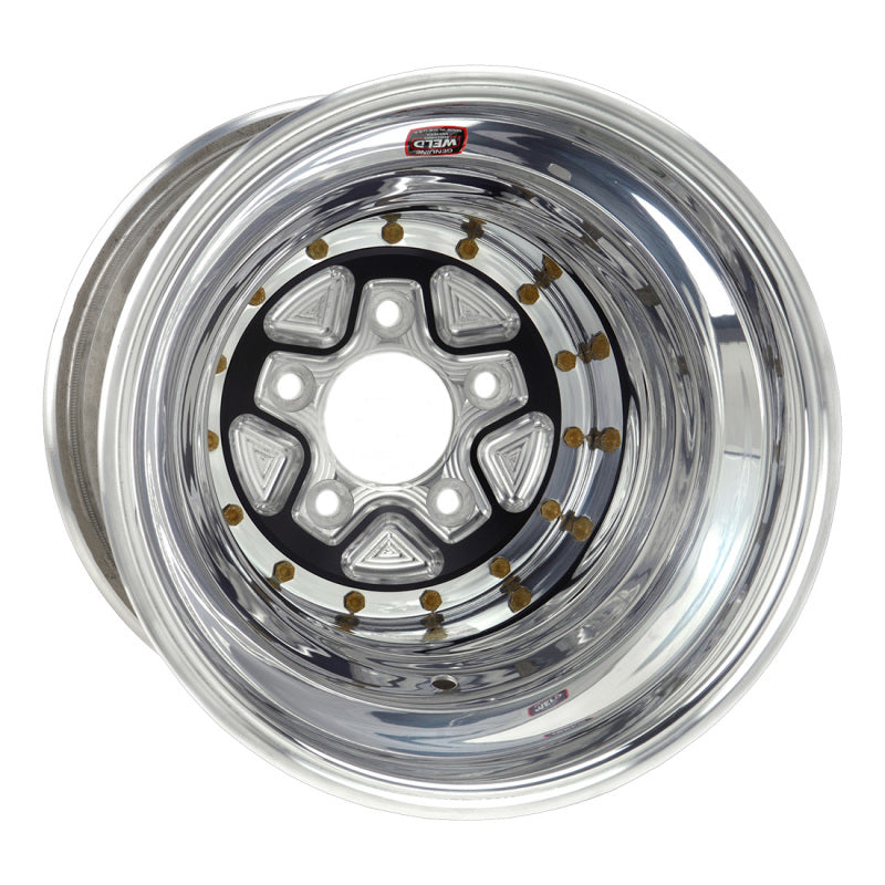 Weld Alumastar Pro 16x16 / 5x5 BP / 5in. BS Black Wheel - Knurled Beadlock Weld Wheels - Forged