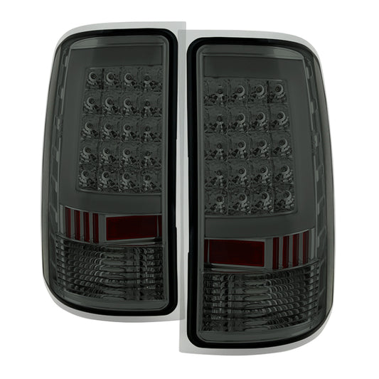 Xtune GMC Sierra 07-13 LED Tail Lights Smoke ALT-ON-GS07-G2-LED-SM SPYDER Tail Lights