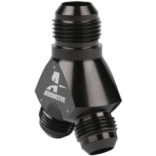 Aeromotive Y-Block - AN-10 - 2x AN-08 Aeromotive Fittings