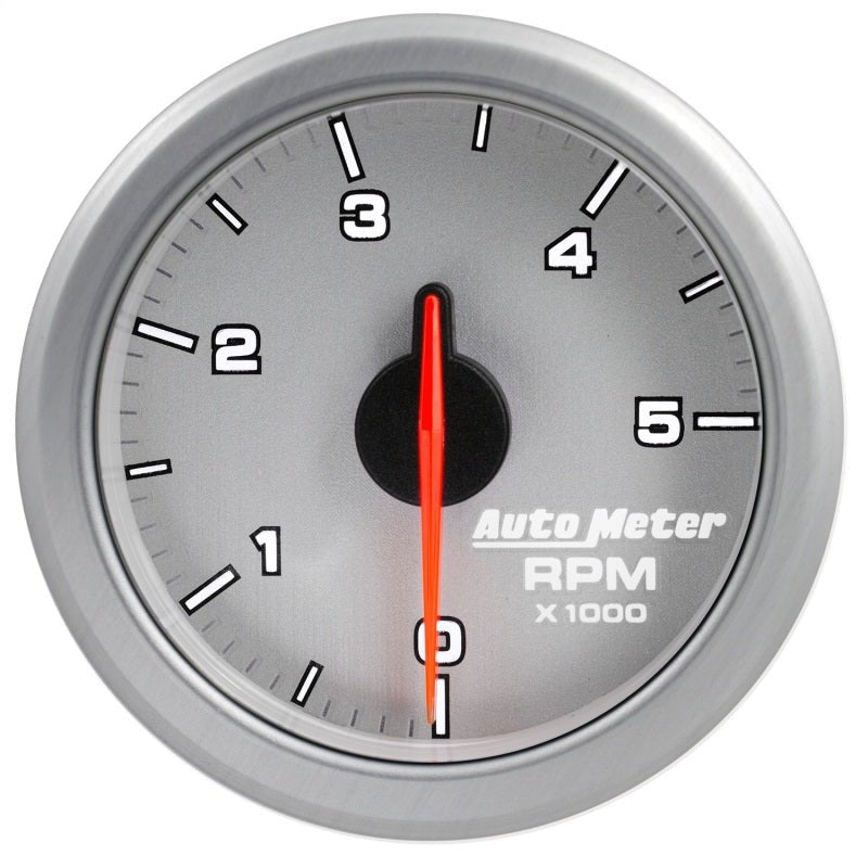 Autometer Airdrive 2-1/6in Tachometer Gauge 0-5K RPM - Silver AutoMeter Gauges