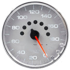 Autometer Spek-Pro Gauge Speedometer 5in 180 Mph Elec. Programmable Silver/Chrome AutoMeter Gauges