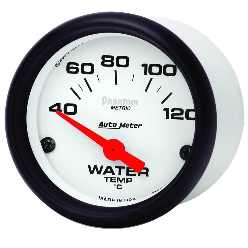 Autometer Phantom 52mm 40-120 Deg C Electronic Water Temp Gauge AutoMeter Gauges