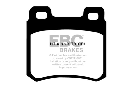 EBC 94-95 Mercedes-Benz C220 (W202) 2.2 Greenstuff Rear Brake Pads