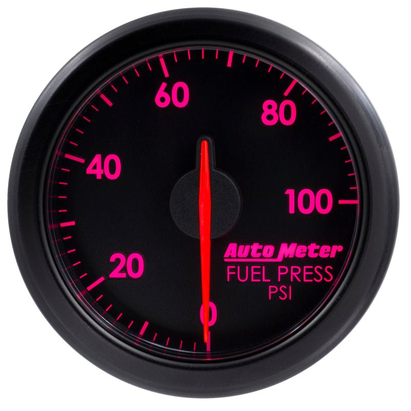 Autometer Airdrive 2-1/6in Fuel Pressure Gauge 0-100 PSI - Black AutoMeter Gauges