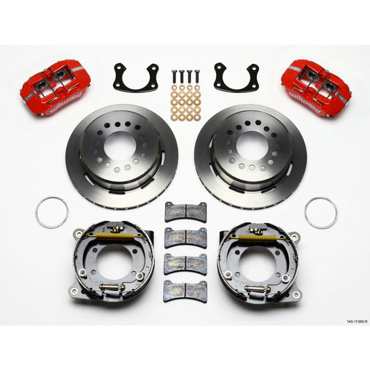 Wilwood Dynapro Low-Profile 11.00in P-Brake Kit - Red New Big Ford 2.50in Offset Wilwood Big Brake Kits