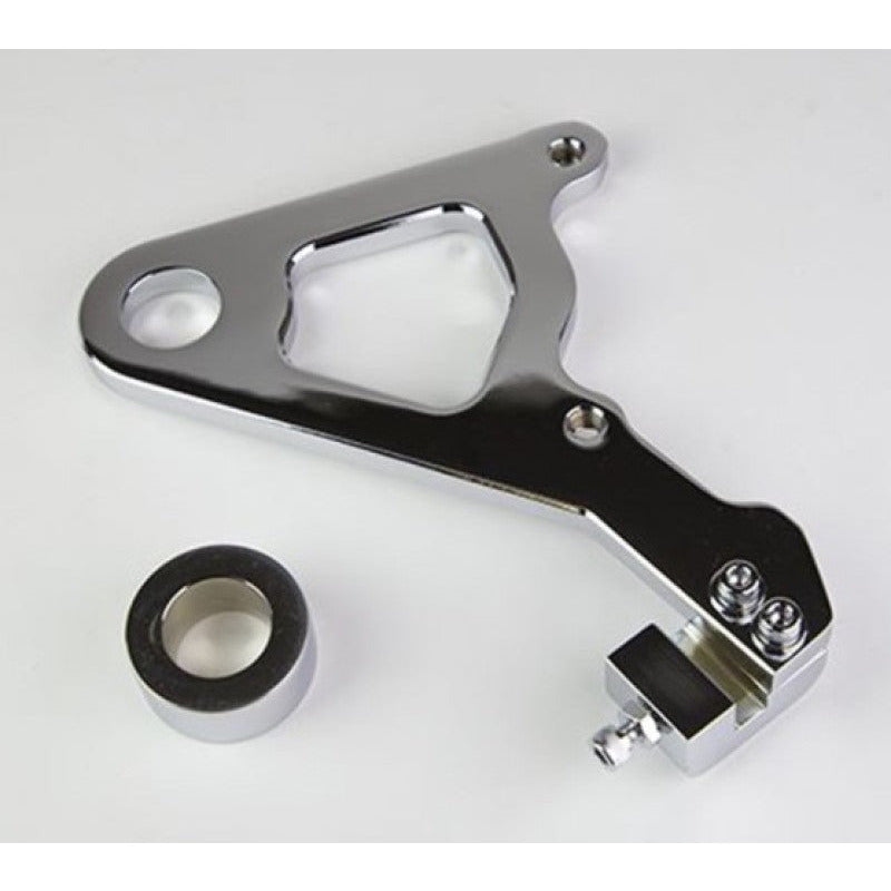 Wilwood Caliper Mounting Kit Chrome w/Bracket GP310 2000-06 FLH/FLT Wilwood Brake Hardware