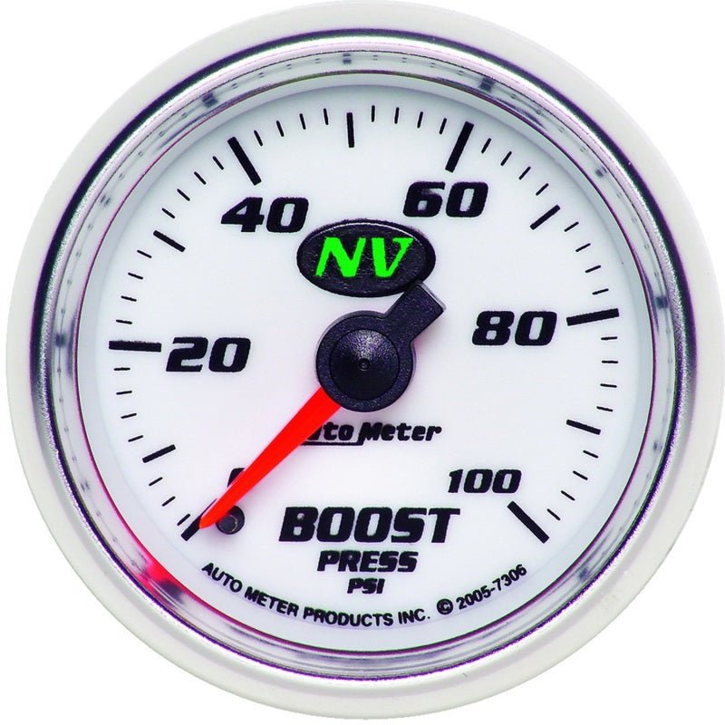Autometer NV 52mm 0-100 PSI Boost Mechanical Gauge AutoMeter Gauges