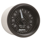Autometer GT Series 52mm Mechanicl 30 In Hg/20 psi Vacuum/Boost Gauge AutoMeter Gauges