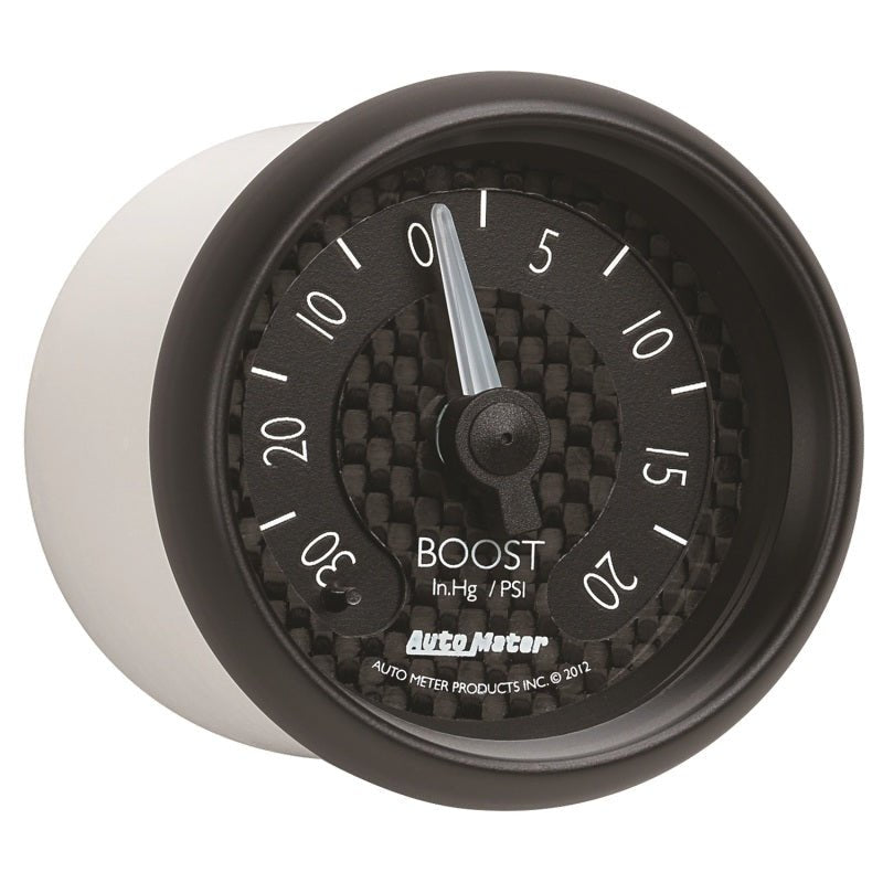 Autometer GT Series 52mm Mechanicl 30 In Hg/20 psi Vacuum/Boost Gauge AutoMeter Gauges