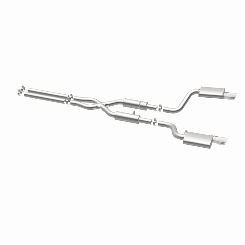 MagnaFlow 11-12 Dodge Charger SRT-8 Hemi Dual Split Rear Exit Stainless Cat-Back Performance Exhaust