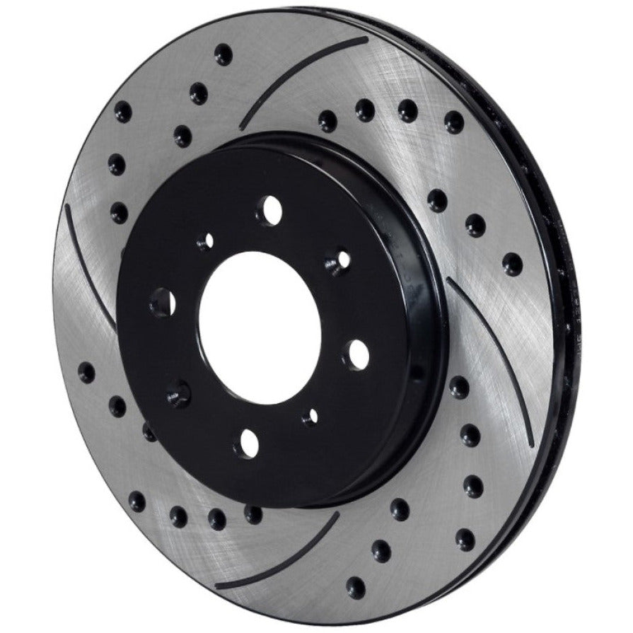 Wilwood Rotor-.68in Offset-SRP-BLK-Drill-LH 10.32 x .83 - 4 x 3.93 Wilwood Brake Rotors - 2 Piece