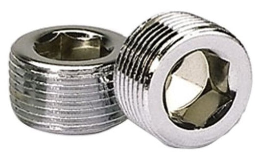 Moroso Chrome Plated Pipe Plugs - 3/4in NPT Thread - 2 Pack