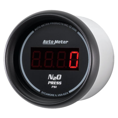 Autometer Z Series 52mm Digital 0-1600 PSI Nitrous Pressure Gauge AutoMeter Gauges