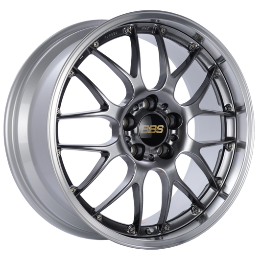 BBS RS-GT 18x8.5 5x120 ET38 CB72.5 Diamond Black Center Diamond Cut Lip Wheel