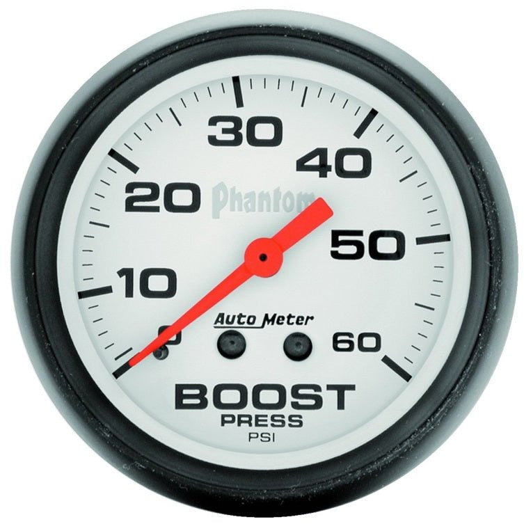 Autometer Phantom 52mm 0-60 PSI Mechanical Boost Gauge AutoMeter Gauges