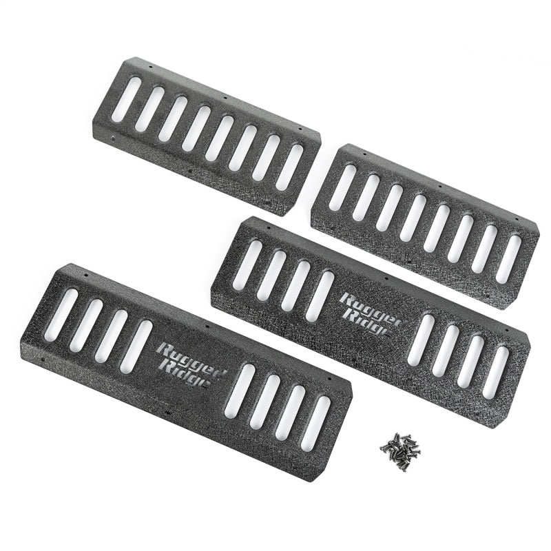 Rugged Ridge RRC Side Armor Guard Plates 07-18 Jeep Wrangler JKU Rugged Ridge Body Armor & Rock Rails