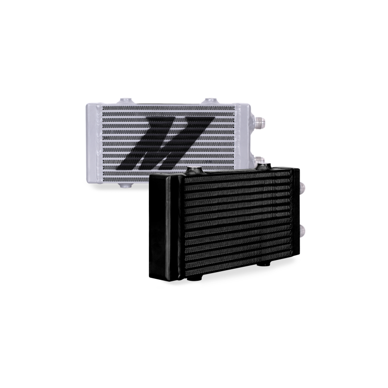 Mishimoto Universal Small Bar and Plate Dual Pass Black Oil Cooler