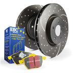 EBC S5 Kits Yellowstuff Pads and GD Rotors EBC Brake Rotors - Slot & Drilled