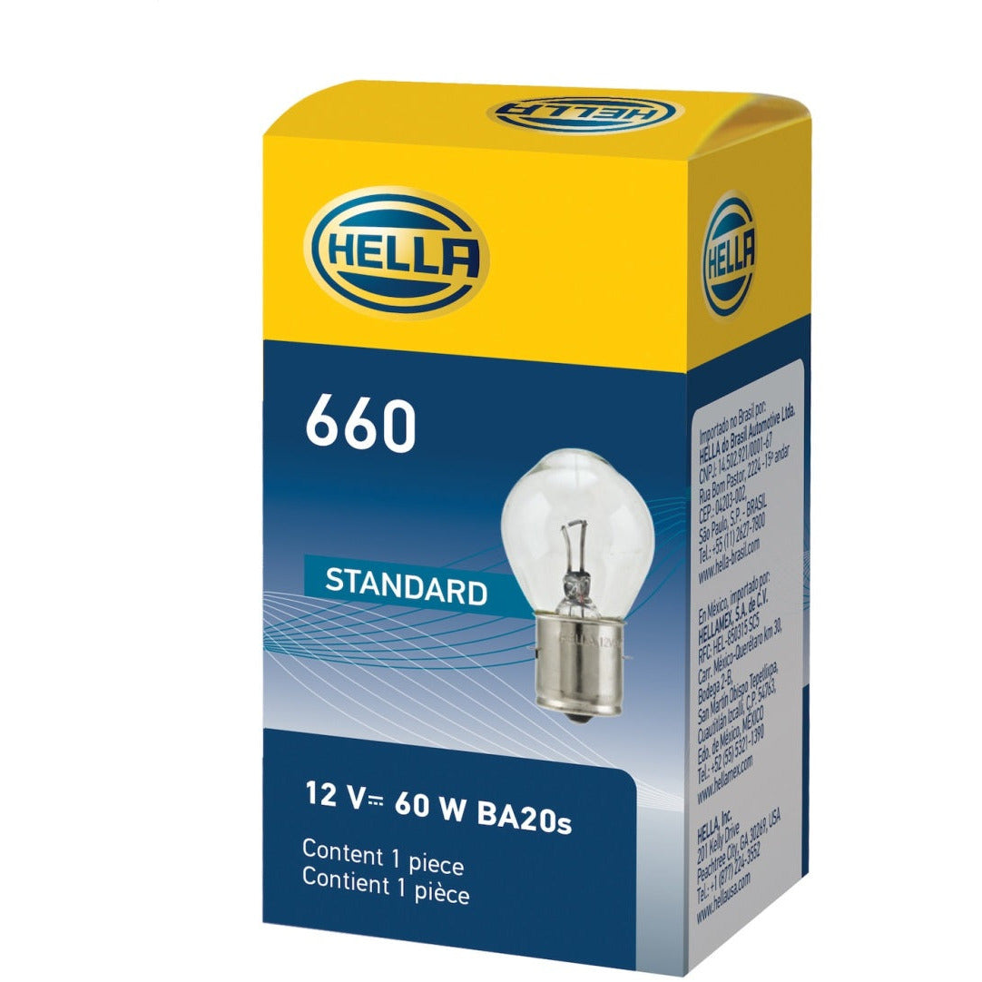 Hella Bulb 660 12V 60W Ba20S B11 Hella Bulbs