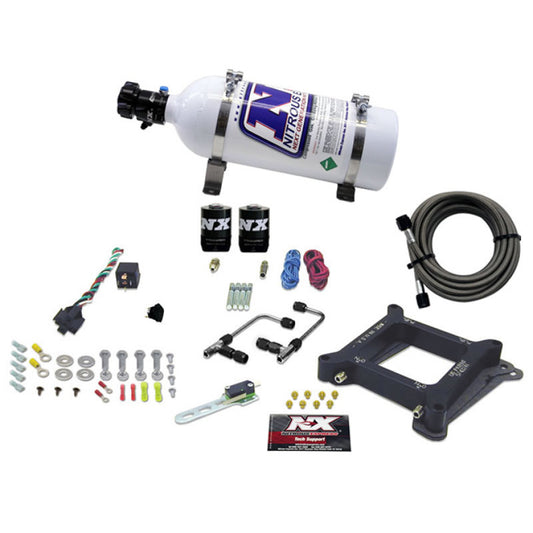 Nitrous Express 4150 Gemini Stage 6 Nitrous Kit (50-300HP) w/5lb Bottle