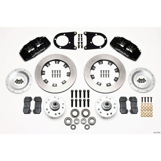 Wilwood Dynapro 6 Front Hub Kit 12.19in 37-48 Ford Psgr. Car Spindle Wilwood Big Brake Kits