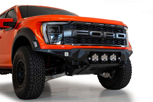 Addictive Desert Designs 2021+ Ford Raptor Bomber Front Bumper w/ 3 Baja Designs LP6 Light Mounts