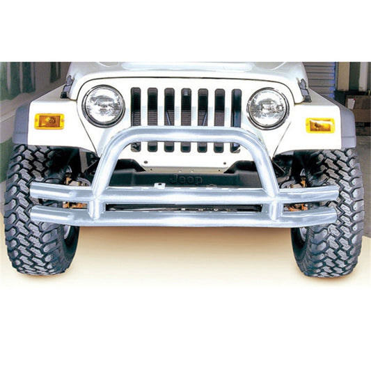 Rugged Ridge 3-In Double Tube Front Bumper SS 76-06 Models Rugged Ridge Bumper Accessories