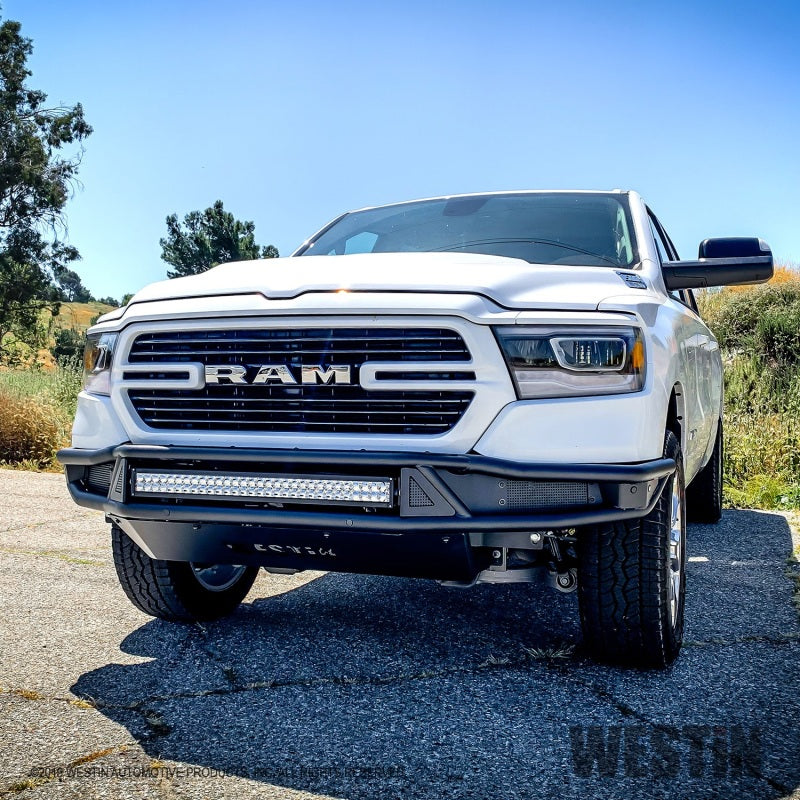 Westin 2019-2022 Ram 1500  Classic Outlaw Front Bumper - Textured Black