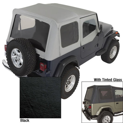 Rugged Ridge S-Top Door Skins Black Tinted Windows 88-95 Jeep Wrangler YJ Rugged Ridge Soft Tops