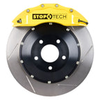 StopTech 06-09 Chevy Corvette Front BBK w/ Yellow ST-60 Calipers Slotted 355x32mm Rotors SS Lines Stoptech Big Brake Kits