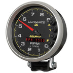Autometer 5 inch Ultimate DL Playback Tachometer 9000 RPM - Black AutoMeter Performance Monitors